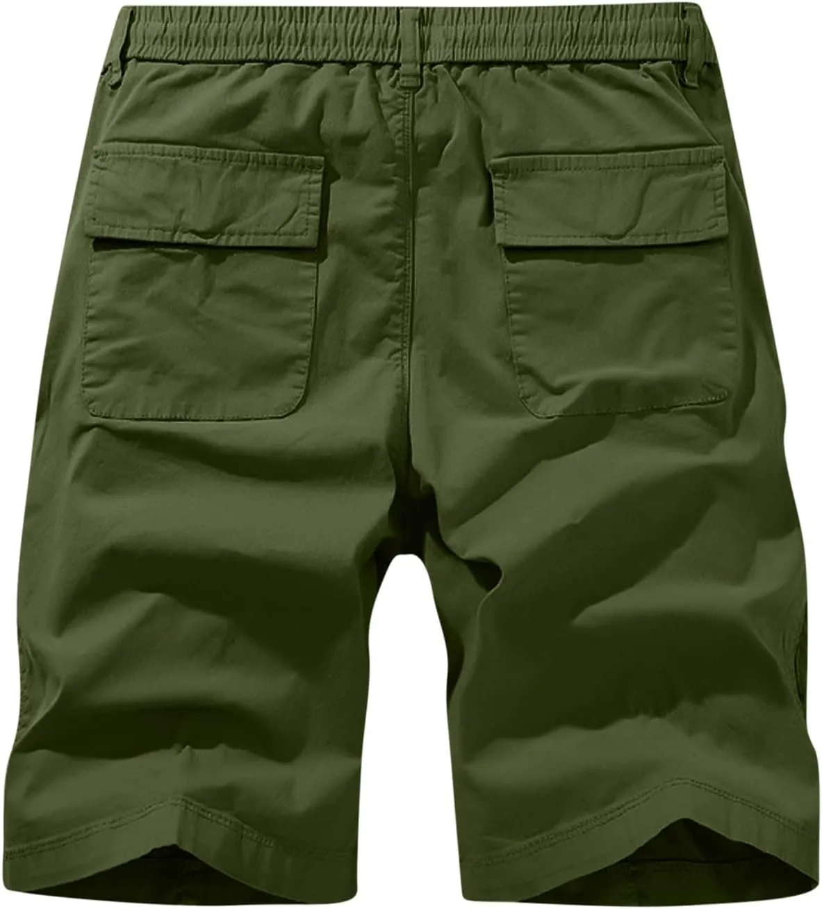 Muscularfit Mens Shorts 7 Inch Inseam Stretch Waist Drawstring Cargo Shorts Ultimate Comfort Linen Short with Pockets Outdoor