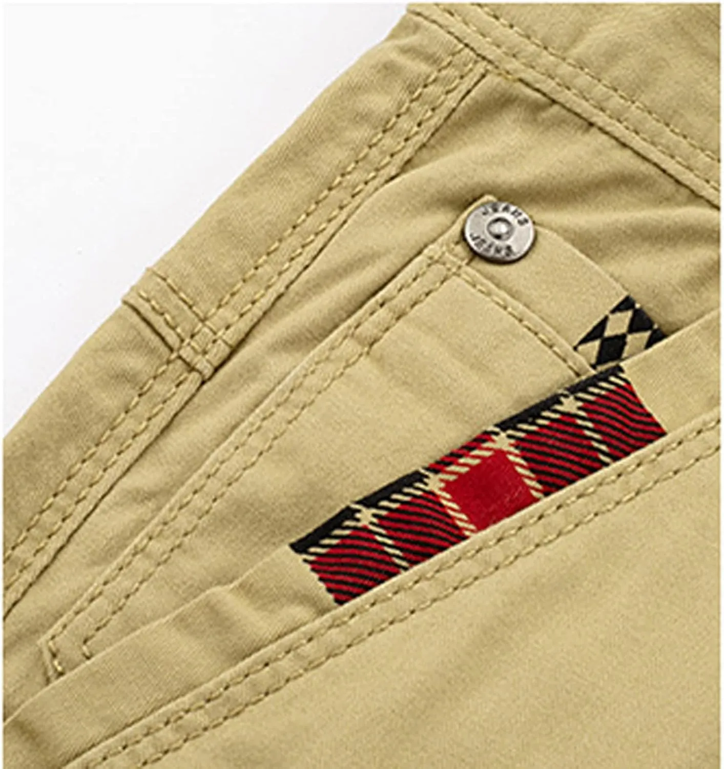 Muscularfit Mens Shorts 7 Inch Slim Fit Solid Buckle Zipper Cargo Shorts with Pocket Outdoor Fashion Work Utility Shorts 2023