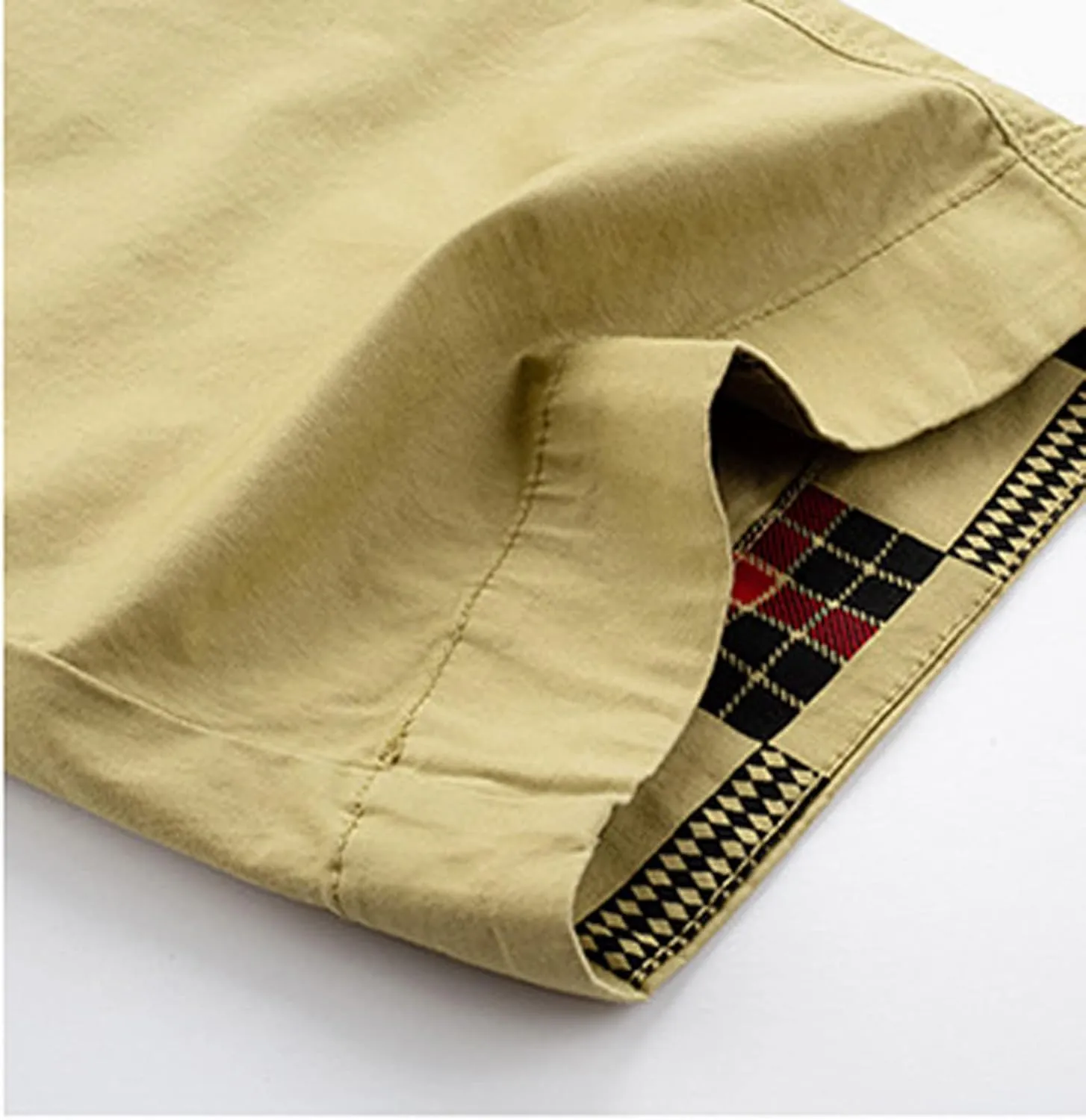 Muscularfit Mens Shorts 7 Inch Slim Fit Solid Buckle Zipper Cargo Shorts with Pocket Outdoor Fashion Work Utility Shorts 2023