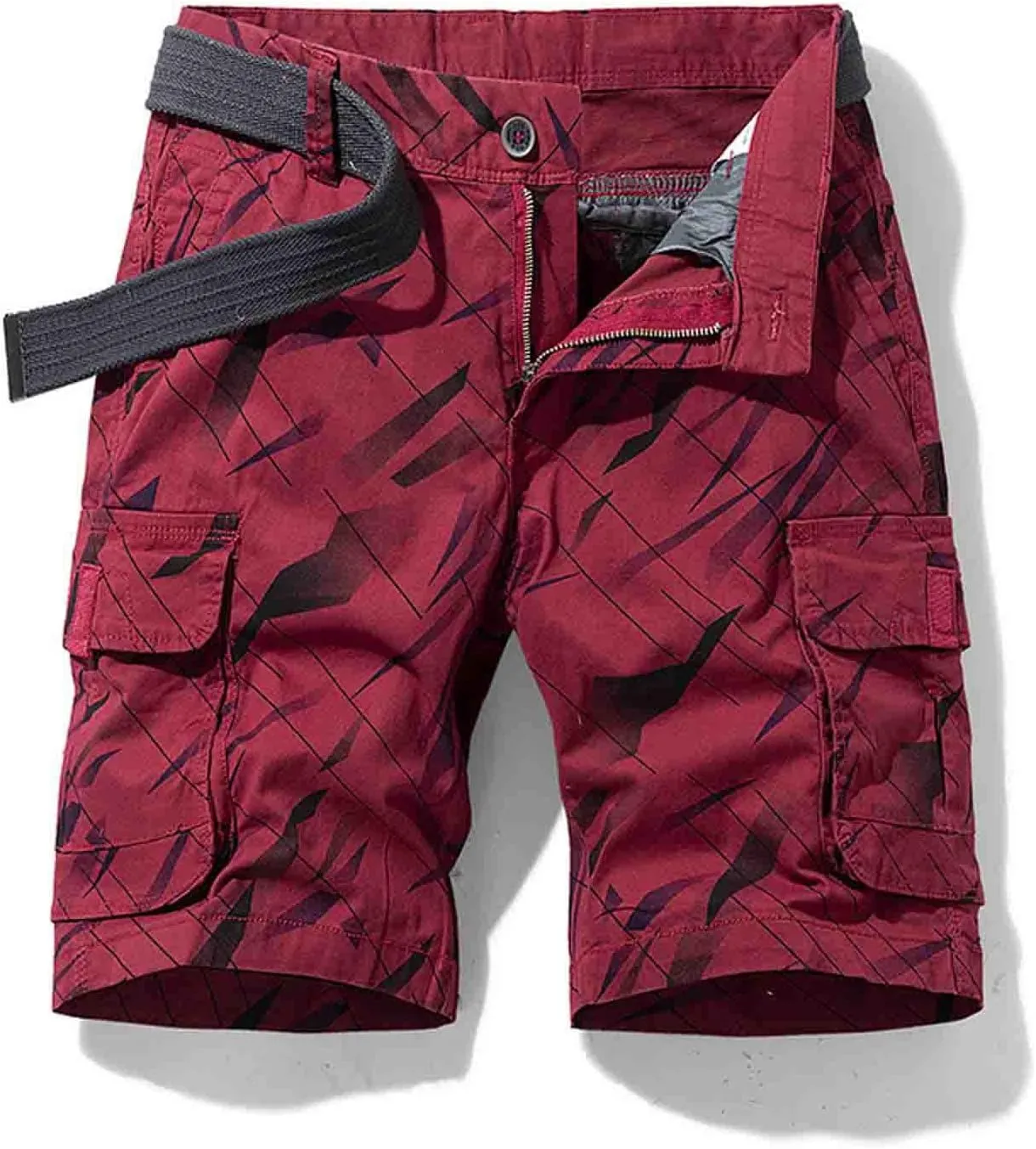 Muscularfit Mens Shorts 9 Inch Inseam Causal Cargo Shorts Lightweight Multi Pockets Tooling Shorts Outdoor Sport Beach Shorts