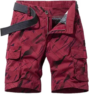 Muscularfit Mens Shorts 9 Inch Inseam Causal Cargo Shorts Lightweight Multi Pockets Tooling Shorts Outdoor Sport Beach Shorts