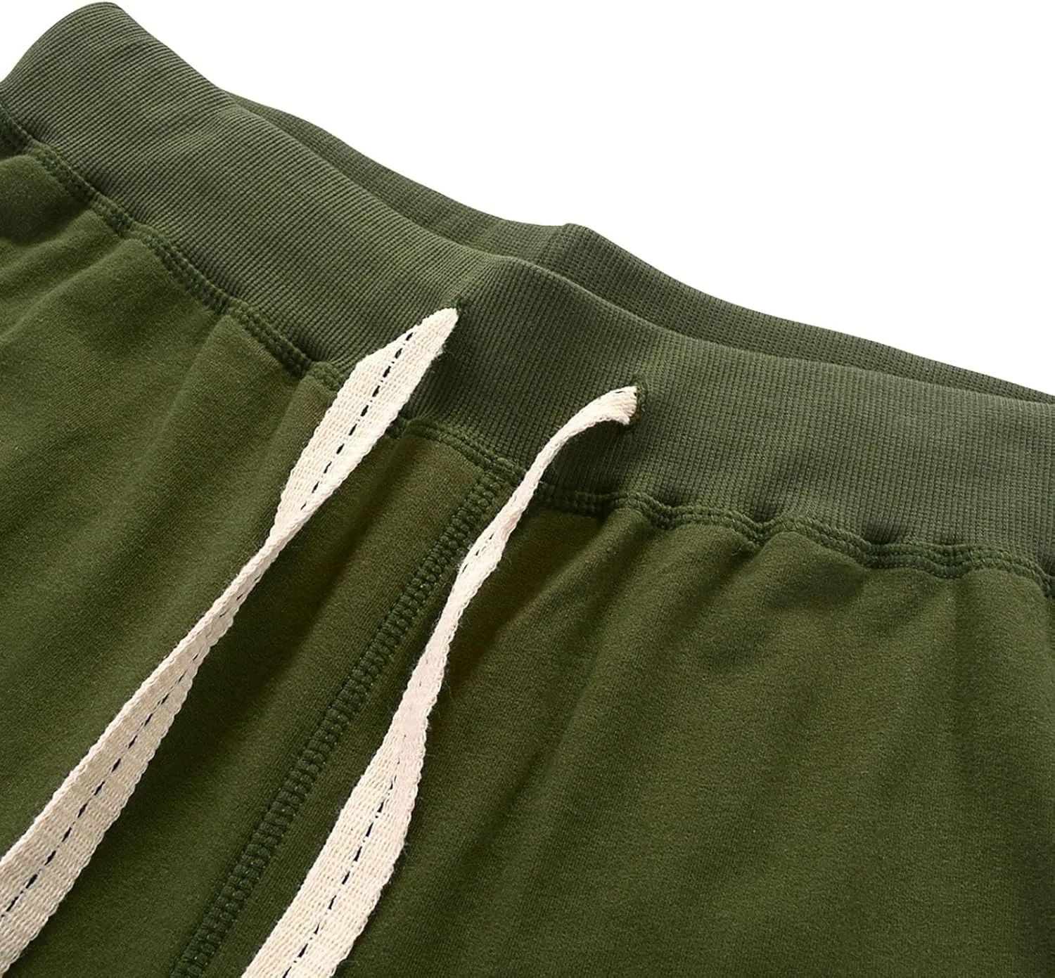 Muscularfit Mens Shorts Casual Stretch Cotton Drawstring Shorts Loose Fit Zipper Pockets Athletic Shorts Summer Beach Shorts