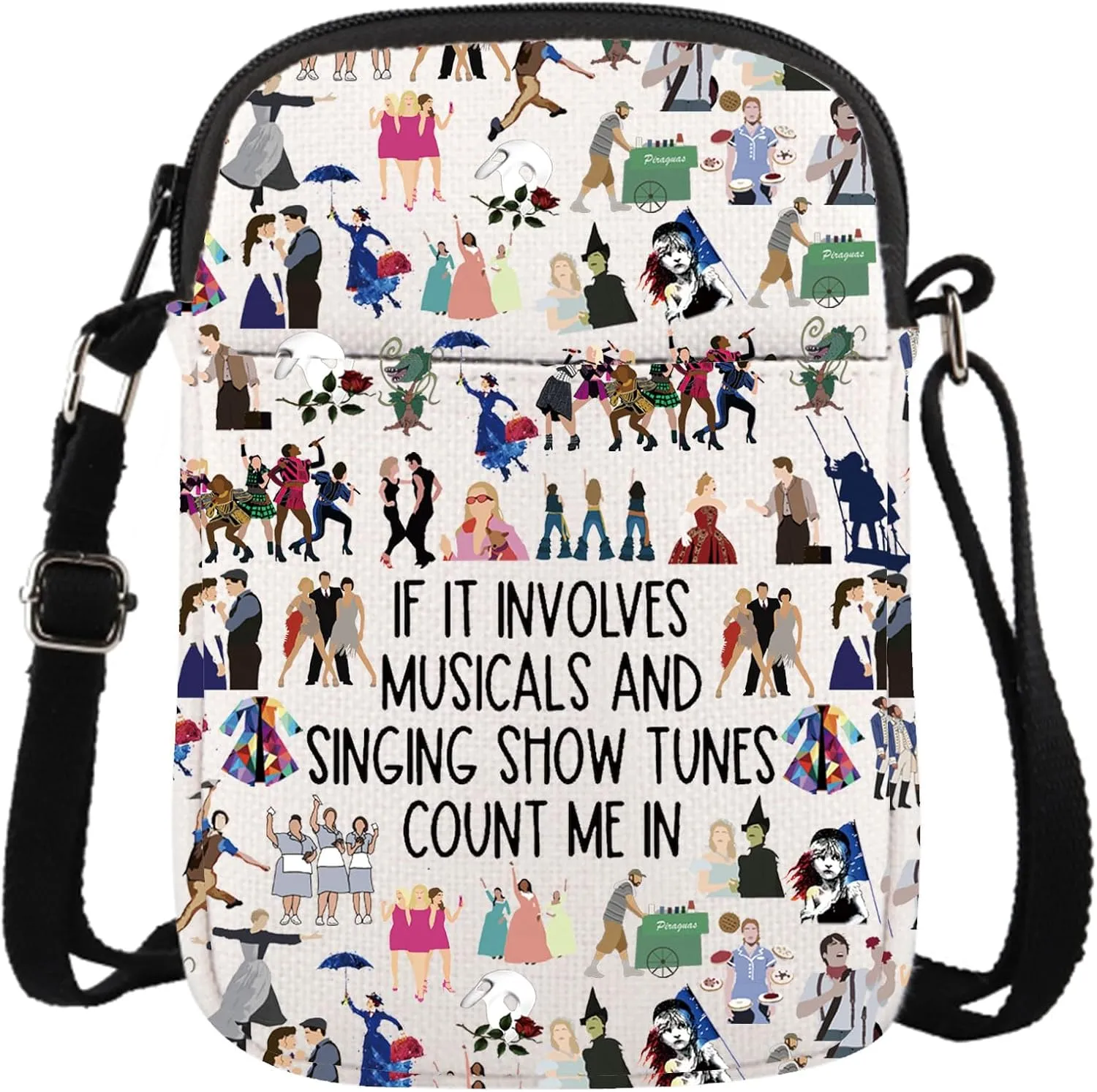 Musical Theater Gift If It Involves Musicals And Singing Count Me In Musical Makeup Bag (Involves Musicals CR)