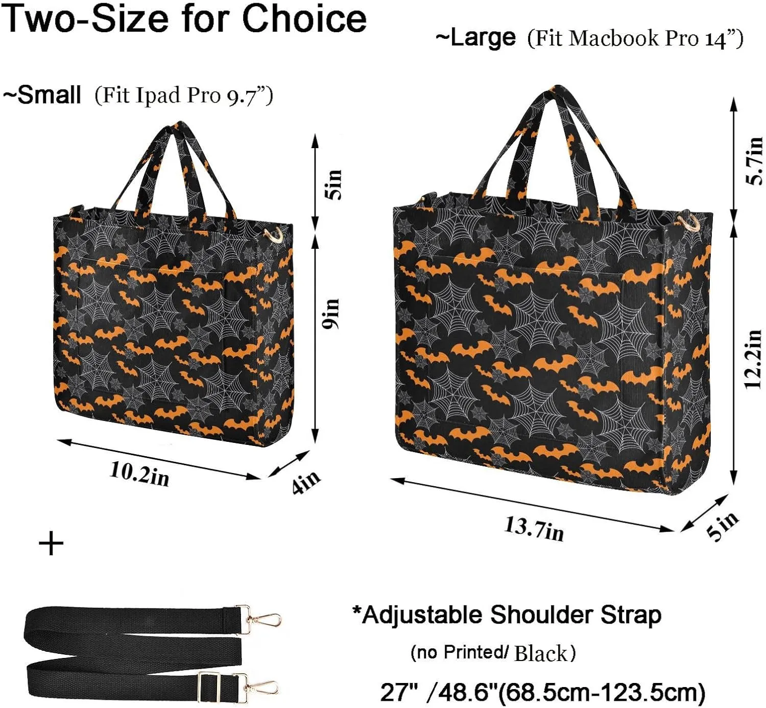 Naanle Stylish Lifelike Pattern Corduroy Satchel Tote Shoulder Bag for Men Women Weekender Travel Beach Shopping Gym