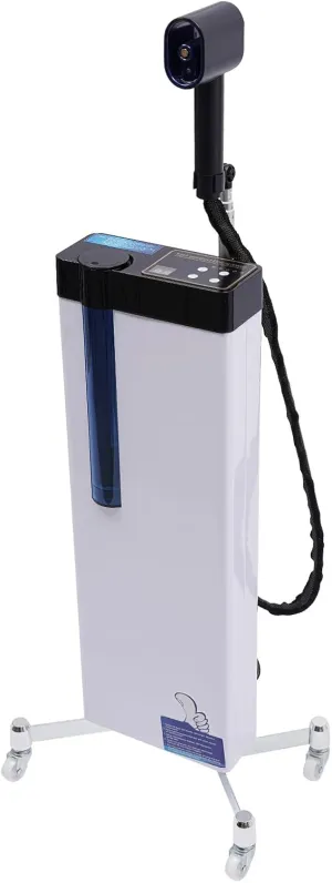 Nano Hair Steamer, 110V Vertical Beauty Salon Hair Dryers, 3-in-1 Professional Hair Steamer Processor Nanoscale Spray with Bottom Wheels&Smart Touch Control for Hair Care Hair Repair
