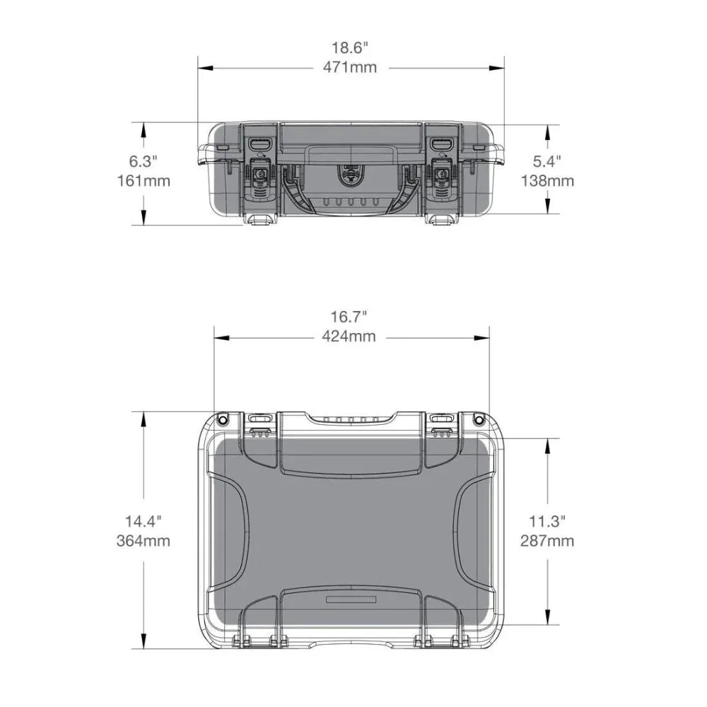 NANUK 923 with Laptop Kit - Graphite