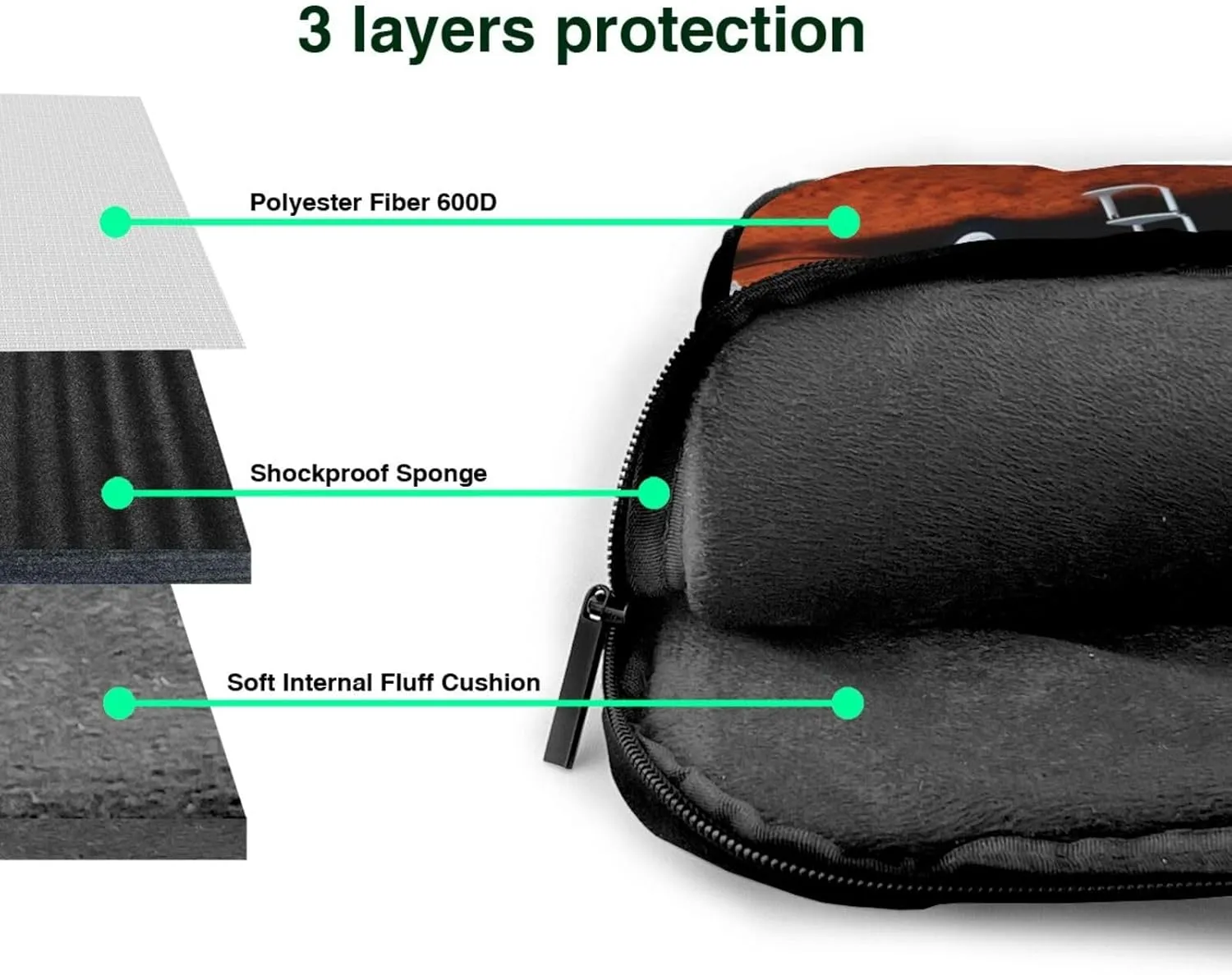 National Parks Sunshine Trees Print Notebook Computer Protective Carrying Cover With Pocket,13 Inch Laptop Shoulder Bag