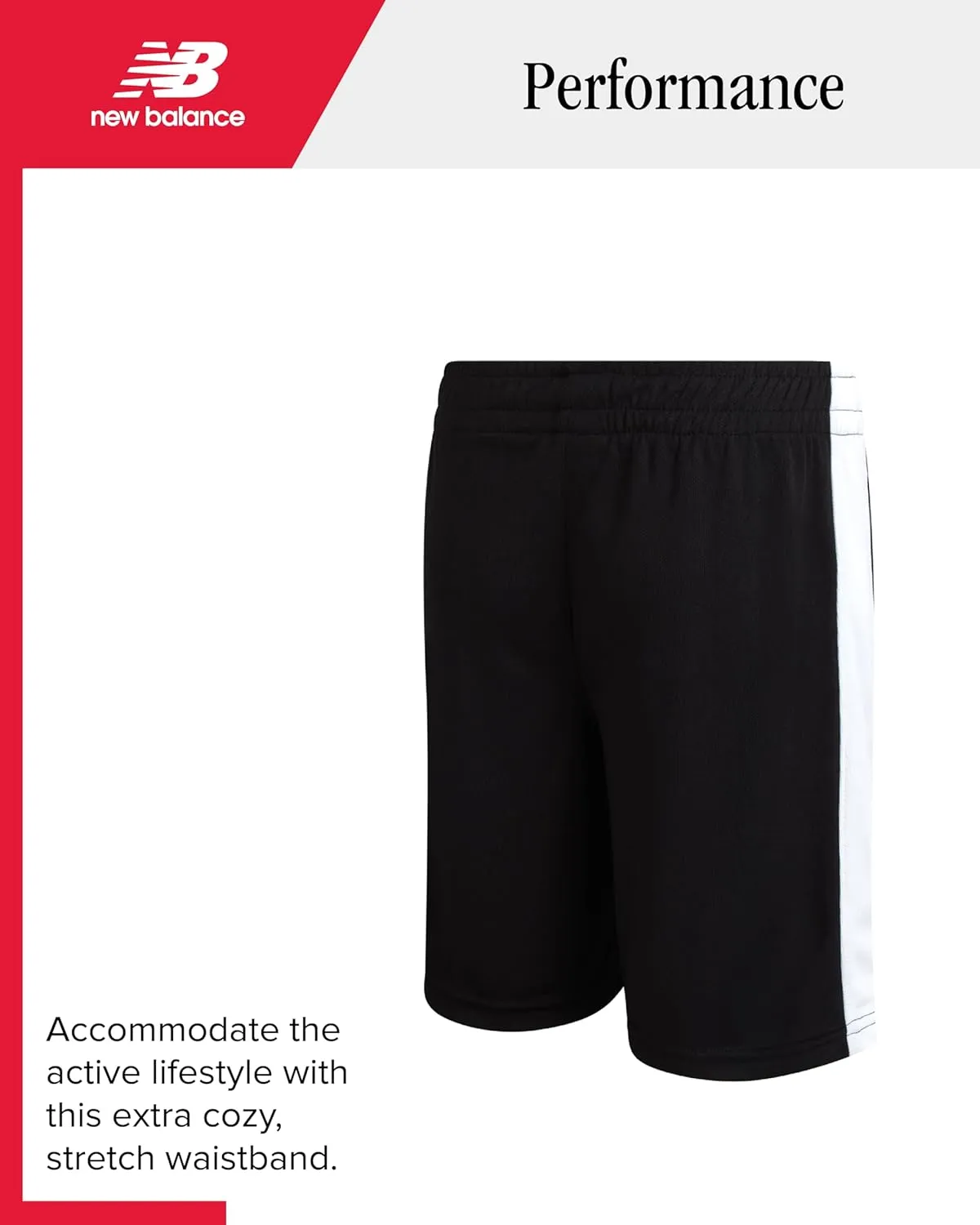 New Balance Boys Athletic Shorts - 2 Pack Moisture-Wicking Performance Mesh Shorts for Boys for Running and Sports (4-20)