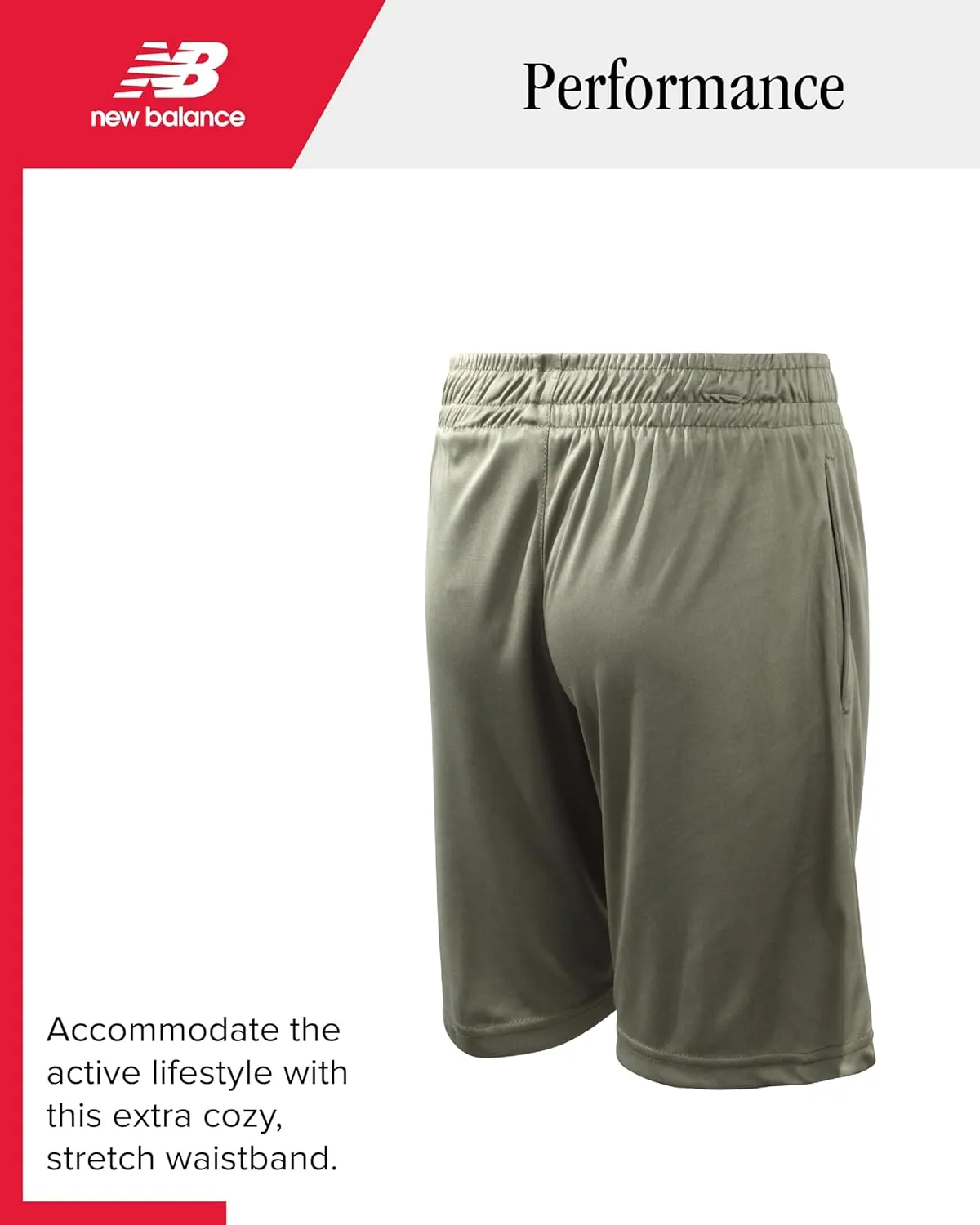 New Balance Boys Athletic Shorts - 4 Pack Moisture-Wicking Performance Mesh Shorts for Boys for Running and Sports (4-20)