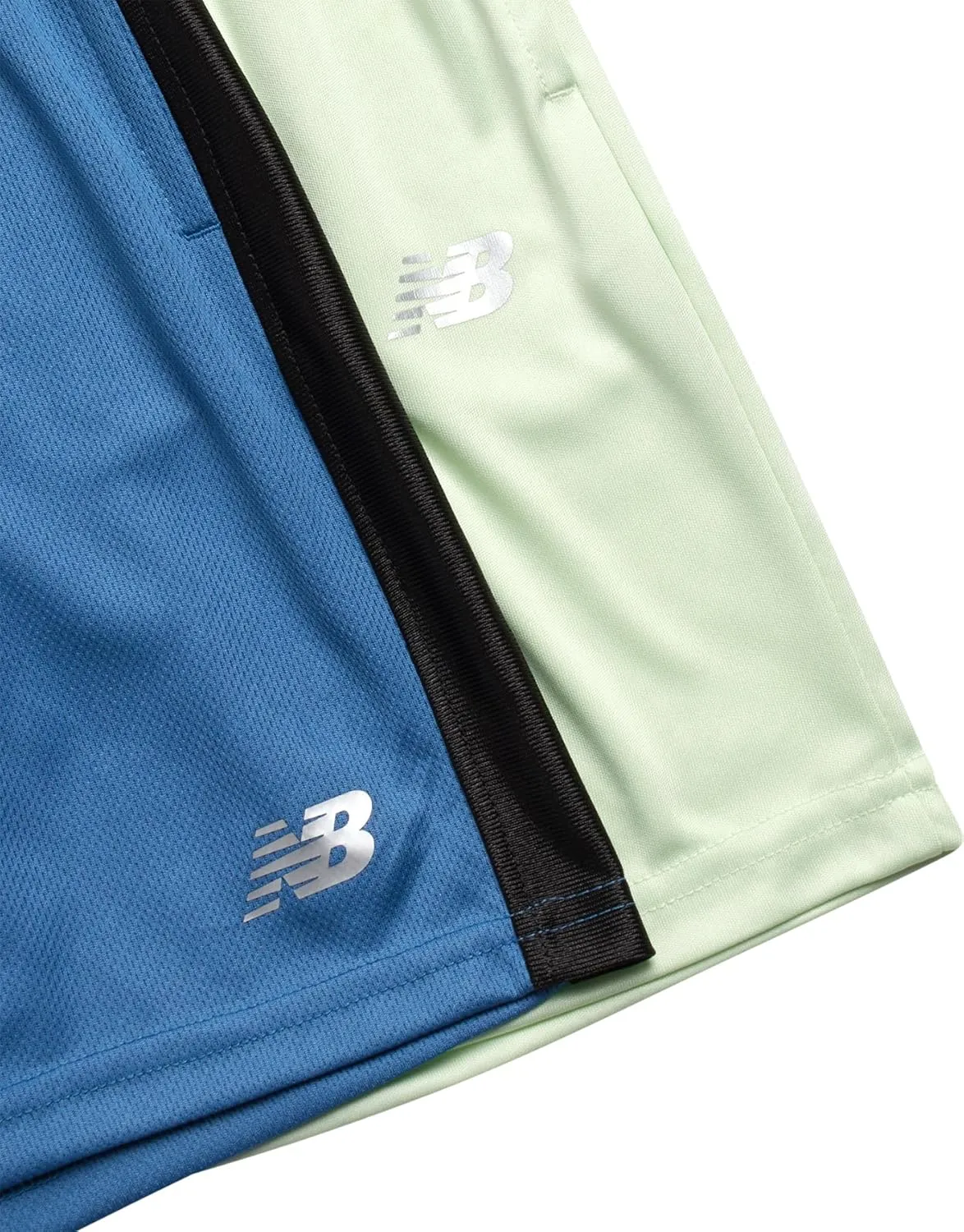 New Balance Boys Athletic Shorts - 4 Pack Moisture-Wicking Performance Mesh Shorts for Boys for Running and Sports (4-20)