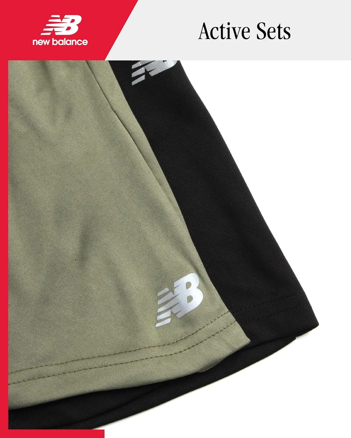 New Balance Boys Athletic Shorts - 4 Pack Moisture-Wicking Performance Mesh Shorts for Boys for Running and Sports (4-20)