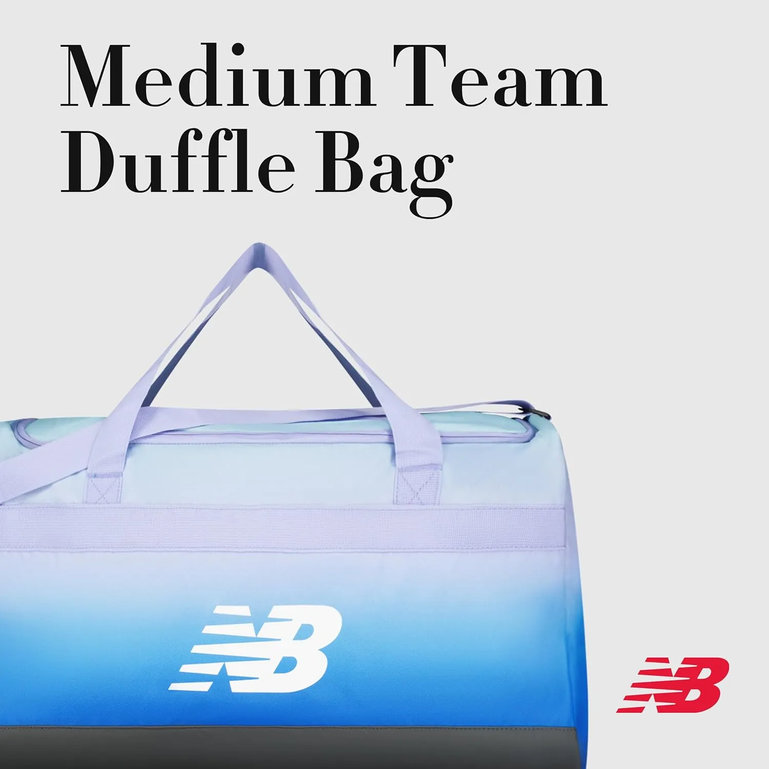 New Balance Duffel Bag, Medium Gym Travel Luggage with Carry Handles and Adjustable Shoulder Strap