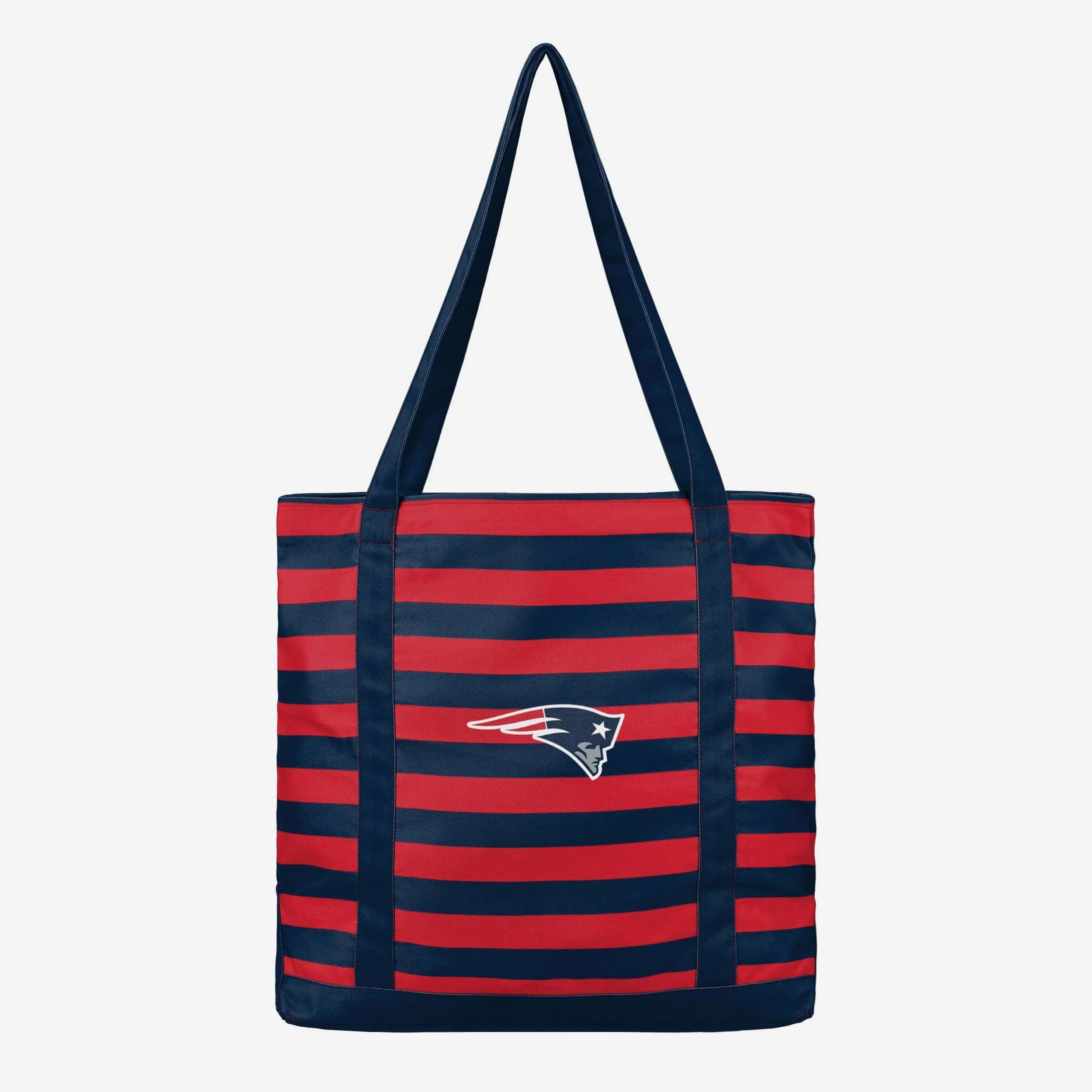New England Patriots Team Stripe Canvas Tote Bag