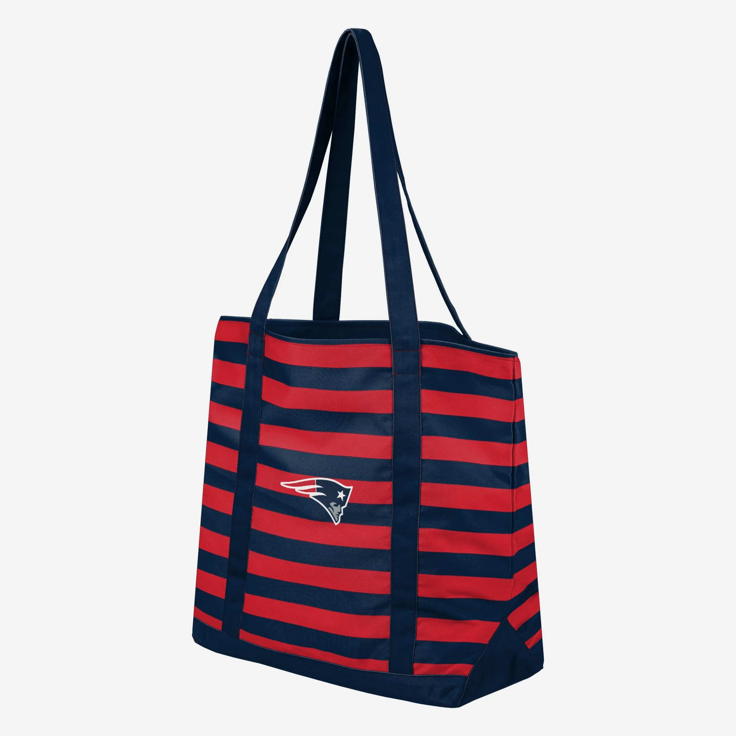 New England Patriots Team Stripe Canvas Tote Bag
