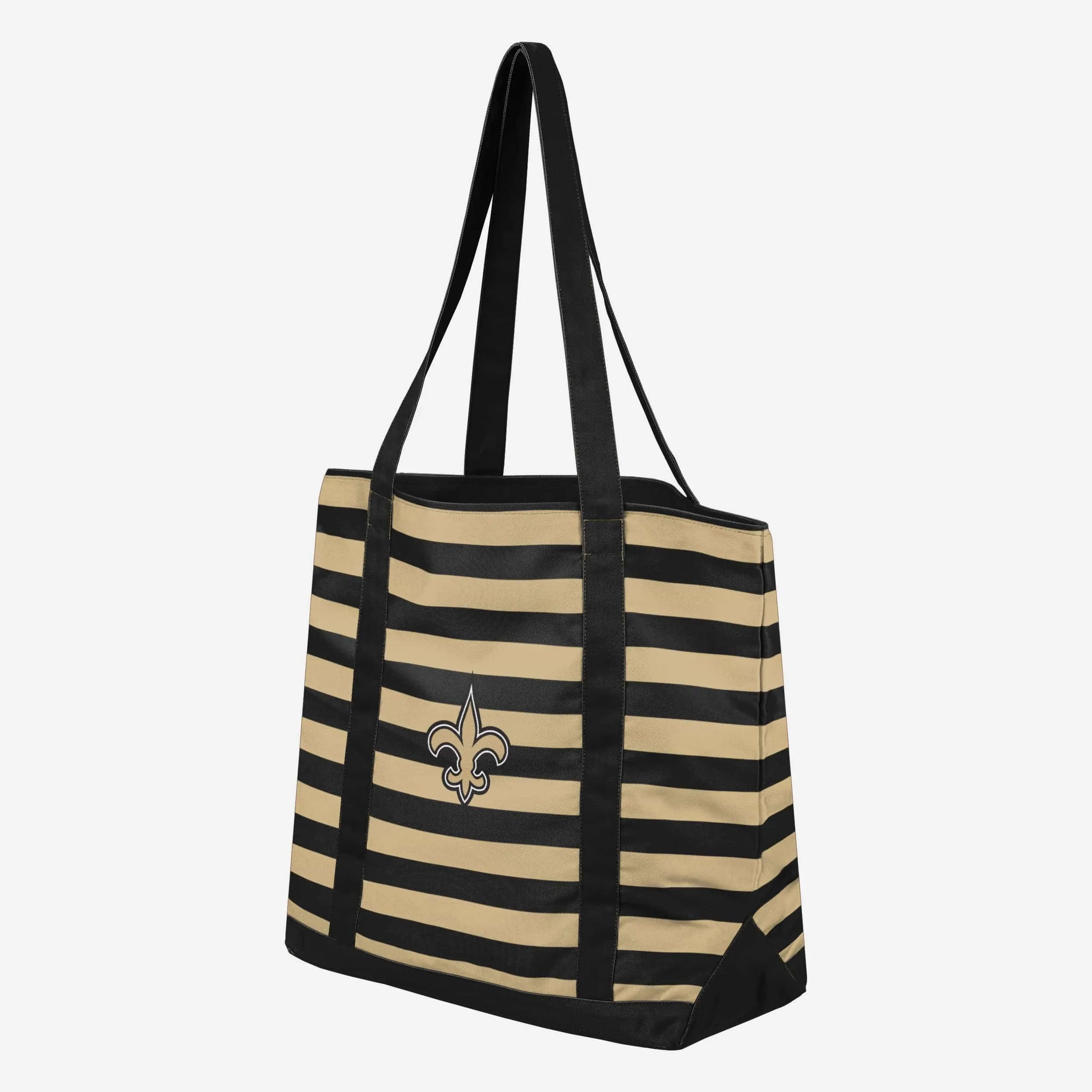 New Orleans Saints Team Stripe Canvas Tote Bag