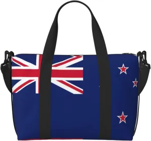 New Zealand Flag Versatile Personal Item Travel Bags for Women - Spacious Duffel Bags for Traveling, Gym Bags for Men