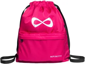 Nfinity Drawstring Backpack – Large Capacity Gym Backpack, Multi-Compartment Cinch Bag with Adjustable Straps & 2 Pockets