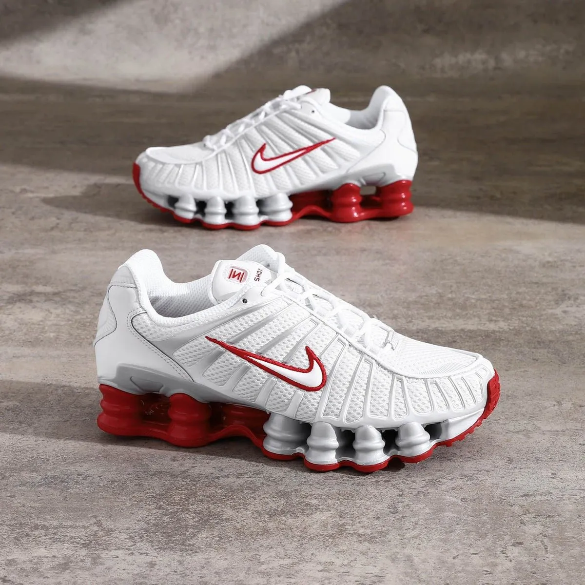 Nike Shox TL Platinum Tint Gym Red