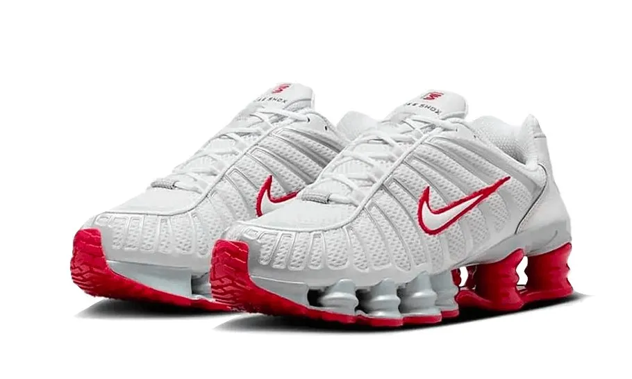 Nike Shox TL Platinum Tint Gym Red