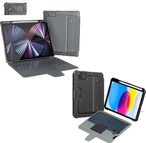 Nillkin iPad Pro 12.9 Keyboard case Grey with 10th Keyboard case-Backlit Keyboard Cover