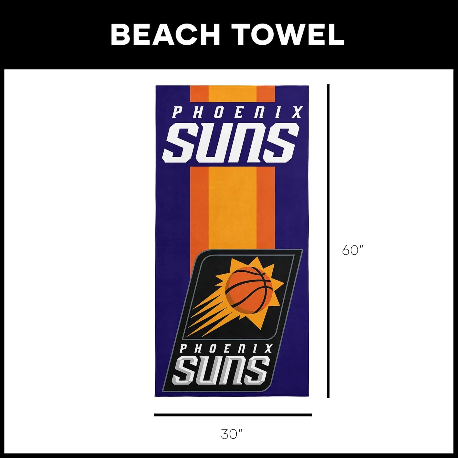 NORTHWEST NBA Unisex-Adult Beach Towel