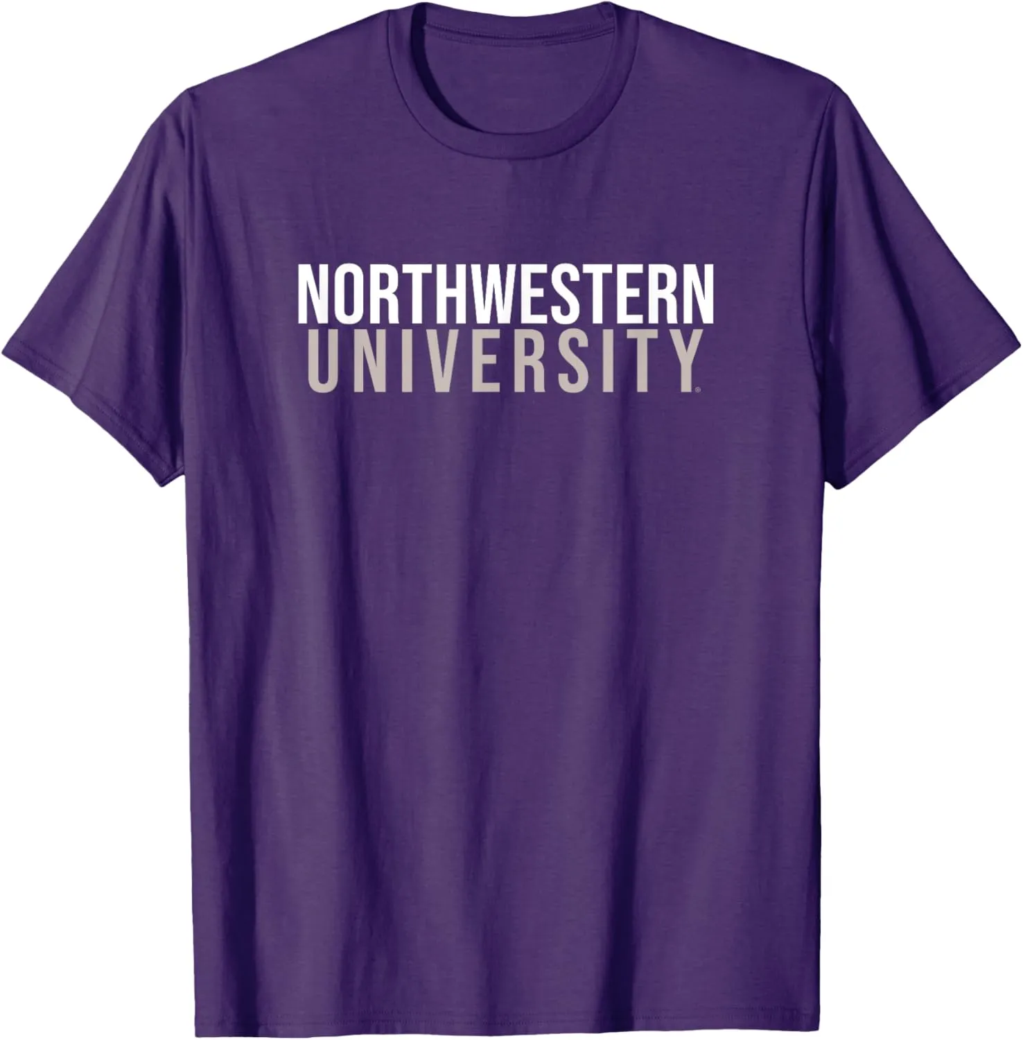 Northwestern University Wildcats Stacked T-Shirt