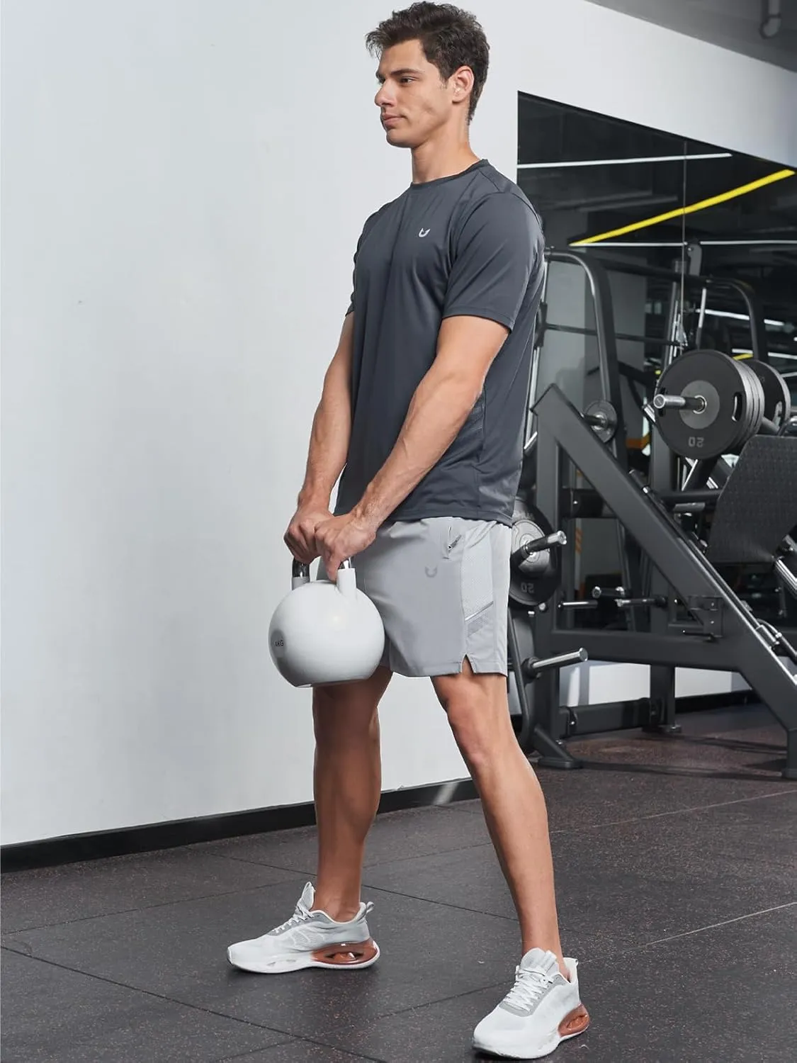 NORTHYARD Men's Athletic Running Shorts 5" Quick Dry Lightweight with Zip Pockets Gym Workout Active
