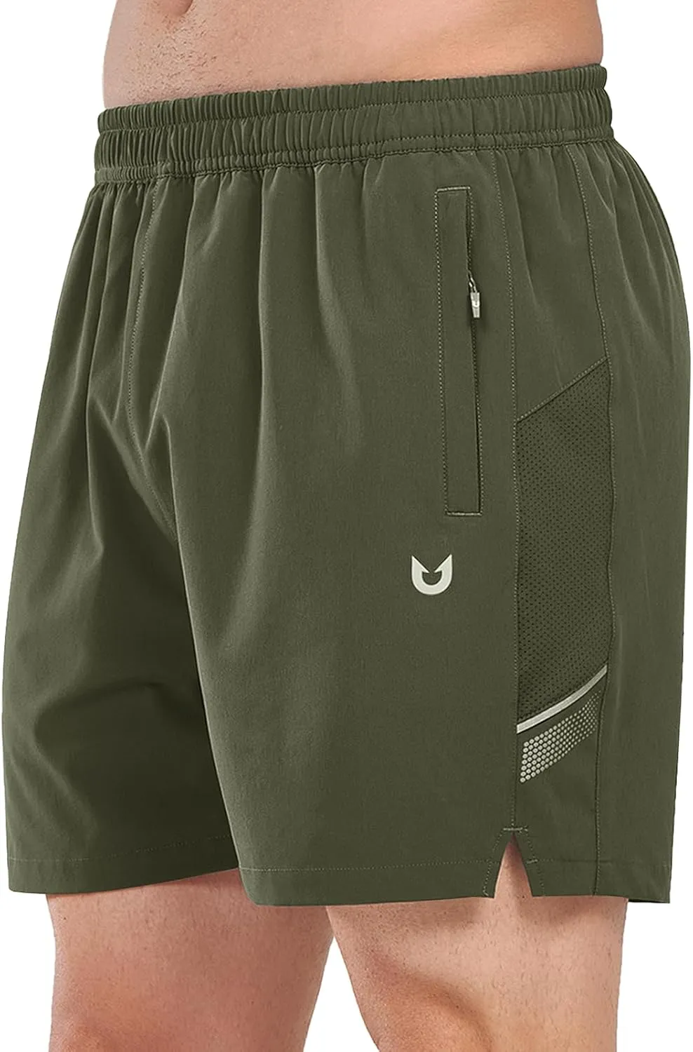 NORTHYARD Men's Athletic Running Shorts 5" Quick Dry Lightweight with Zip Pockets Gym Workout Active