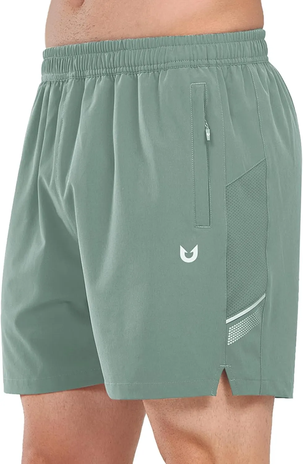 NORTHYARD Men's Athletic Running Shorts 5" Quick Dry Lightweight with Zip Pockets Gym Workout Active