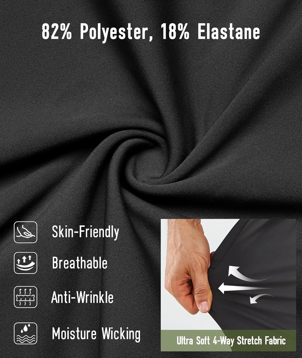NORTHYARD Men’s Athletic Track Pants Sweatpants with Zipper Pockets Workout Gym Jogger Pants Open Bottom