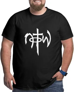 Not of This World Christian Jesus Big Size Men's T-Shirt Mans Soft Shirts Short-Sleeved Tee