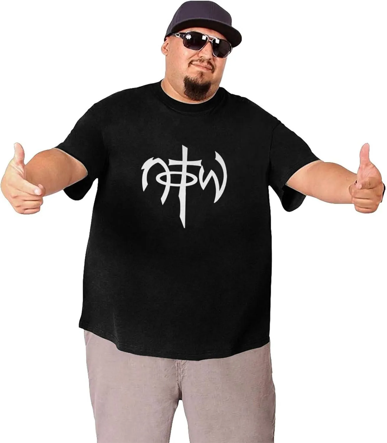 Not of This World Christian Jesus Big Size Men's T-Shirt Mans Soft Shirts Short-Sleeved Tee