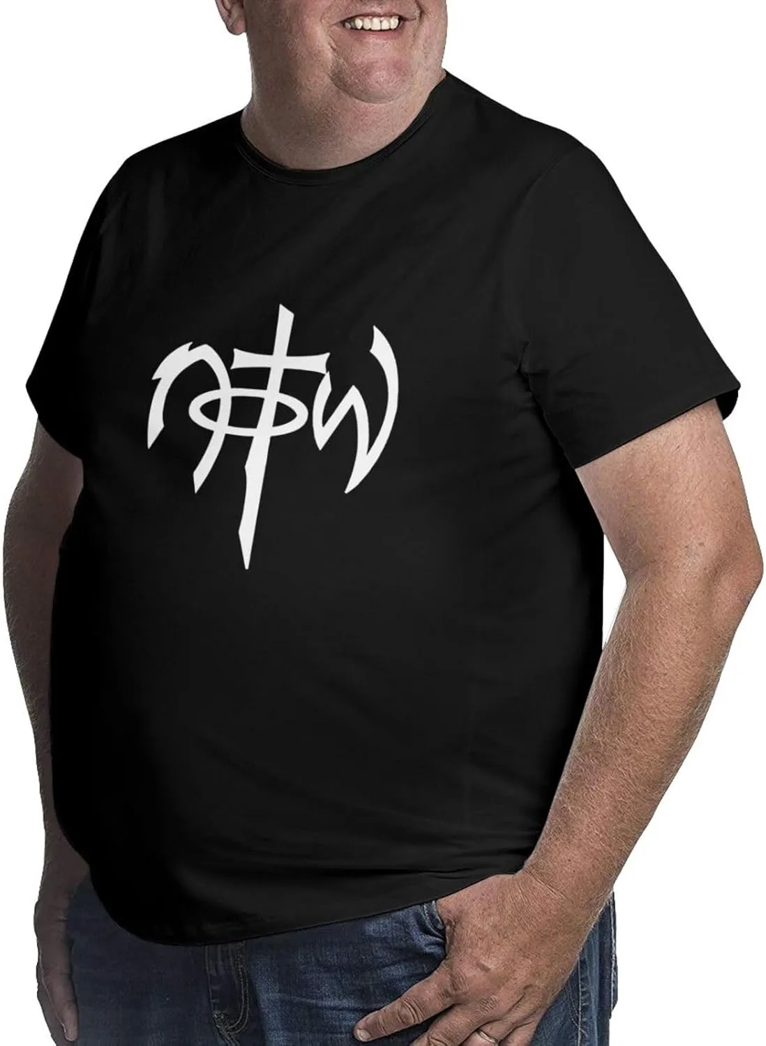 Not of This World Christian Jesus Big Size Men's T-Shirt Mans Soft Shirts Short-Sleeved Tee