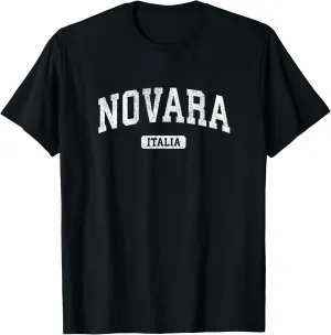Novara Italy Vintage Sports Design T-Shirt