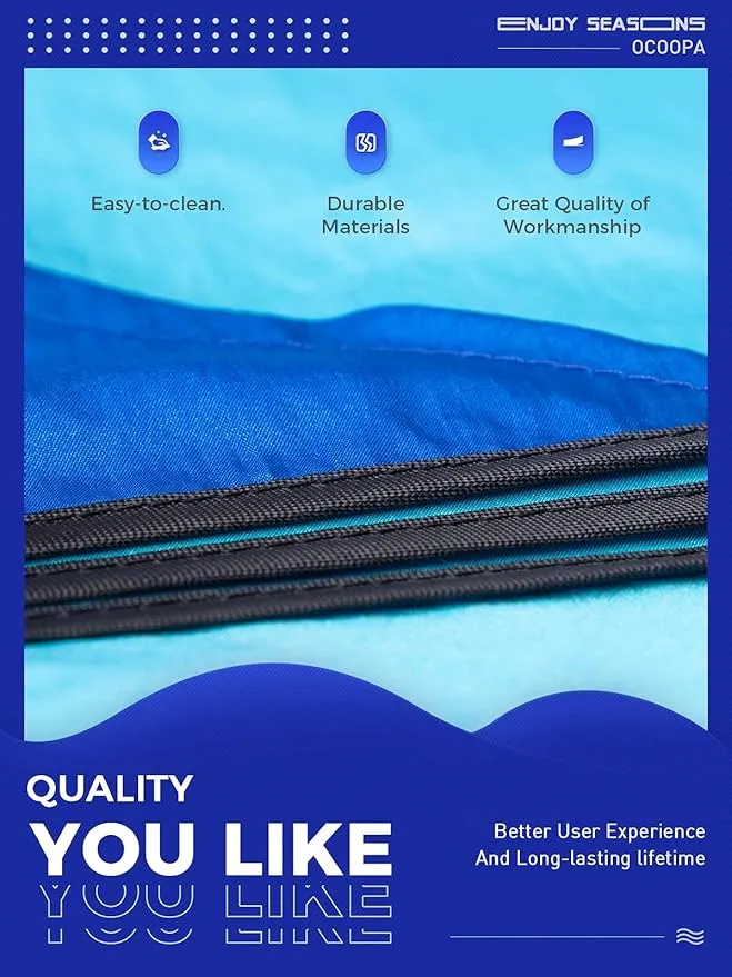 OCOOPA Extra Large Beach Blanket, Sand Free, Large Oversized Camping Mat, Comfortable Parachute Nylon, Cozy& Chic, Compact& Light, 4 Stakes&1 Travel Bag, S09