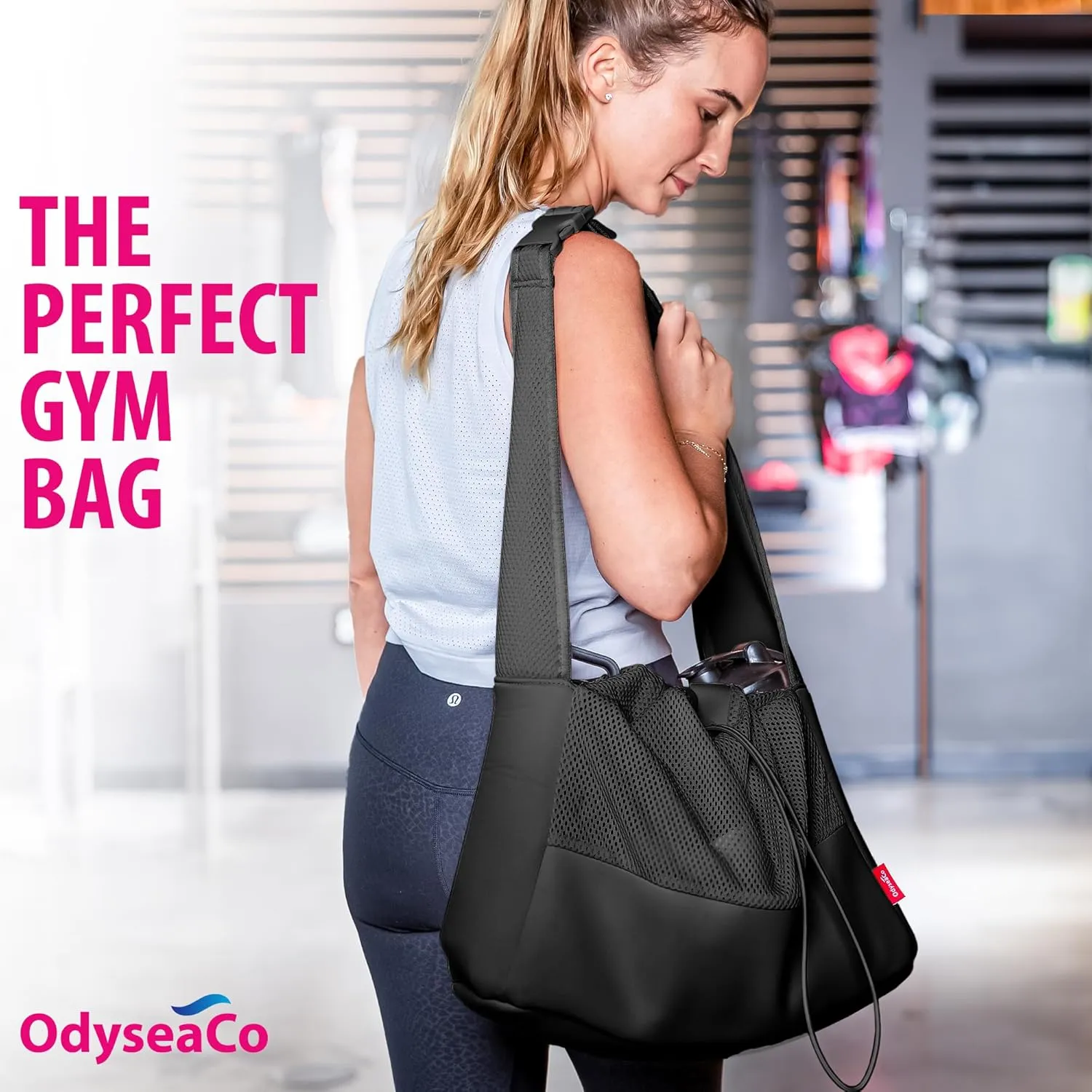 Odyseaco Small Gym Bag for Women - Lightweight Waterproof Stylish Gym Accessory