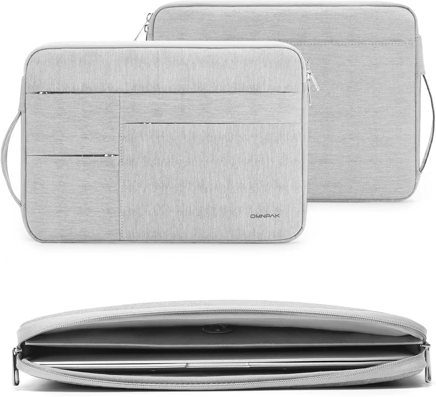 Omnpak MacBook Pro 15 Inch Sleeve Compatible with 15-16 Inch MacBook Pro A2141 A1398 A1990 A1707, 15 Inch Laptop Sleeve with Side Handle Strap for Dell XPS 15,Surface Book 3,Surface Laptop 4