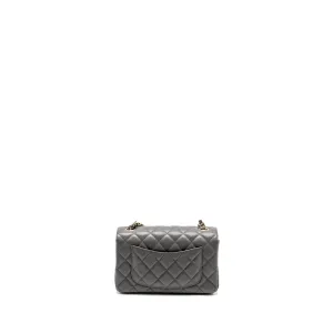Only today Flap Grey Lambskin Flash pricing L Mini (microchip) Rectangular Bag Chanel