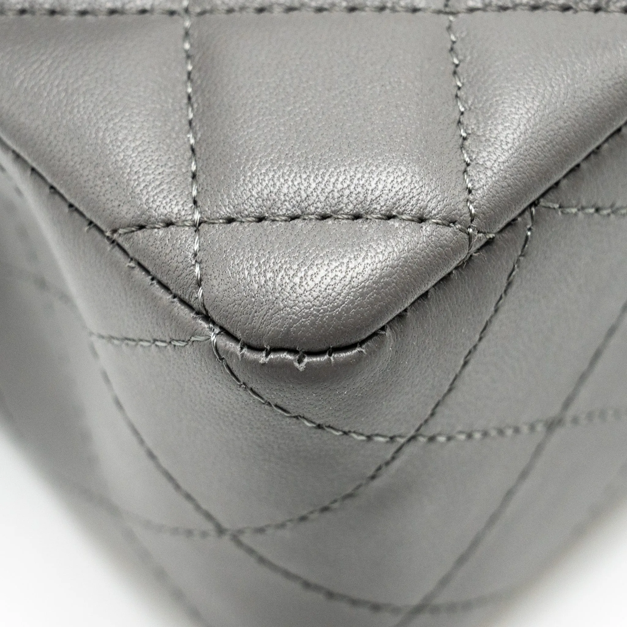 Only today Flap Grey Lambskin Flash pricing L Mini (microchip) Rectangular Bag Chanel