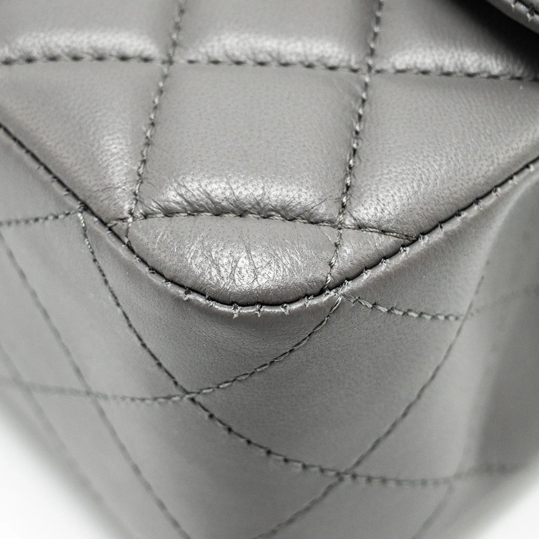 Only today Flap Grey Lambskin Flash pricing L Mini (microchip) Rectangular Bag Chanel