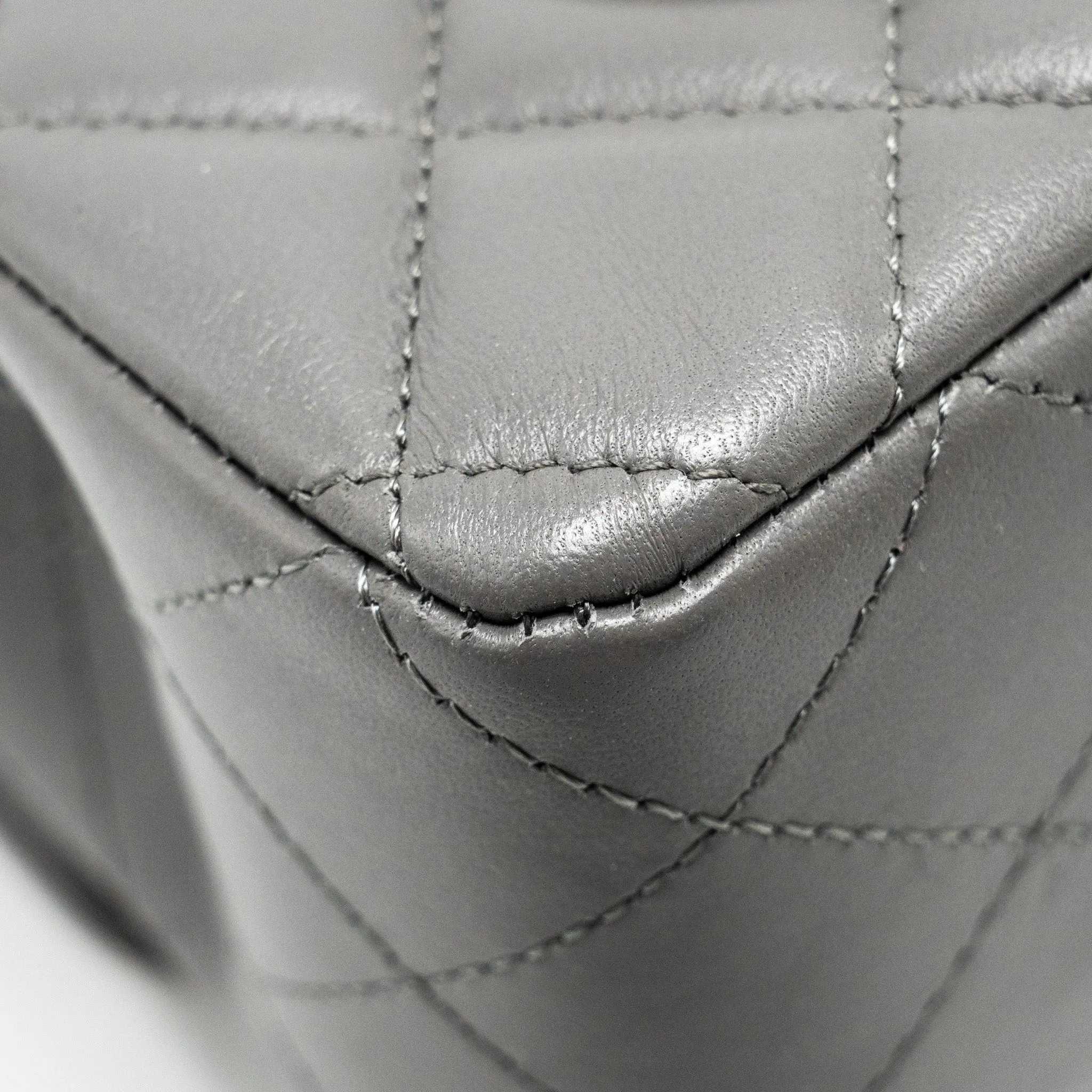 Only today Flap Grey Lambskin Flash pricing L Mini (microchip) Rectangular Bag Chanel
