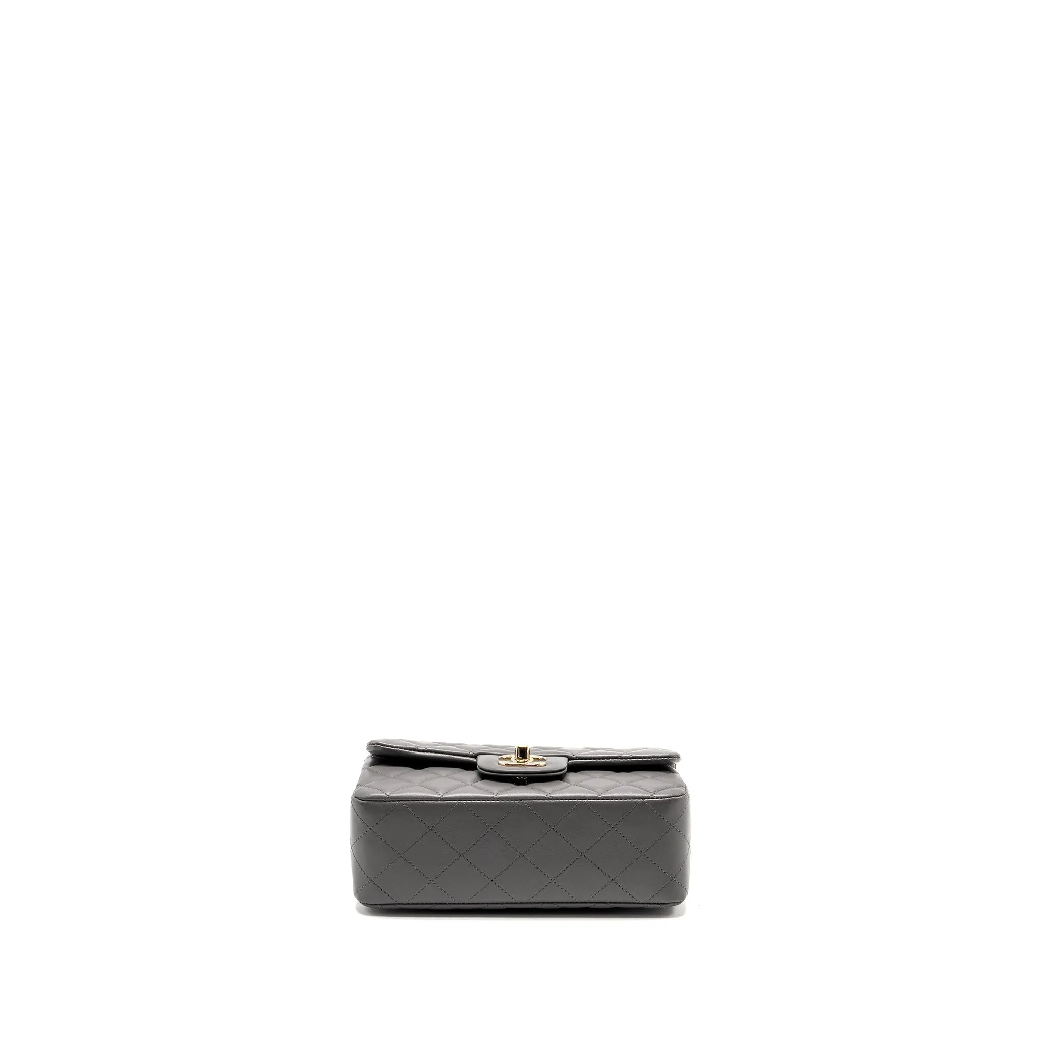 Only today Flap Grey Lambskin Flash pricing L Mini (microchip) Rectangular Bag Chanel