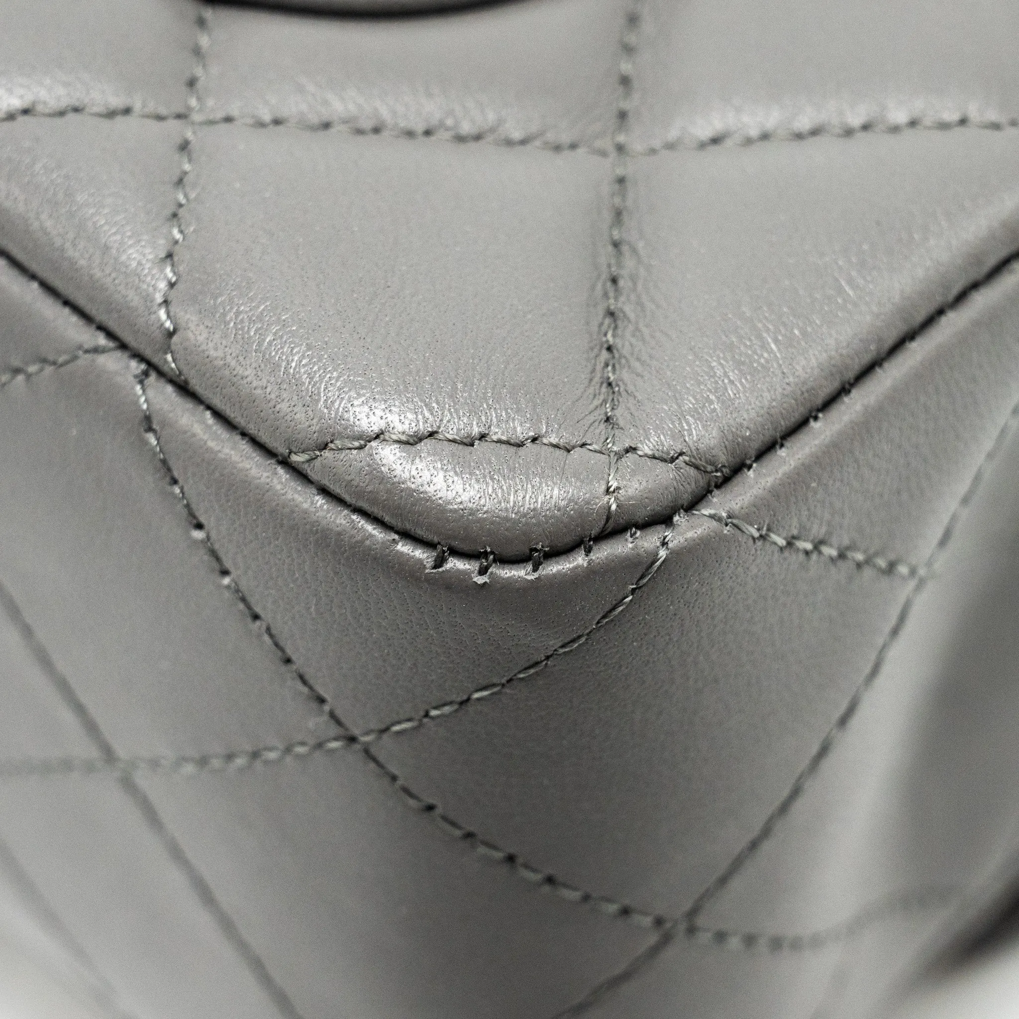 Only today Flap Grey Lambskin Flash pricing L Mini (microchip) Rectangular Bag Chanel