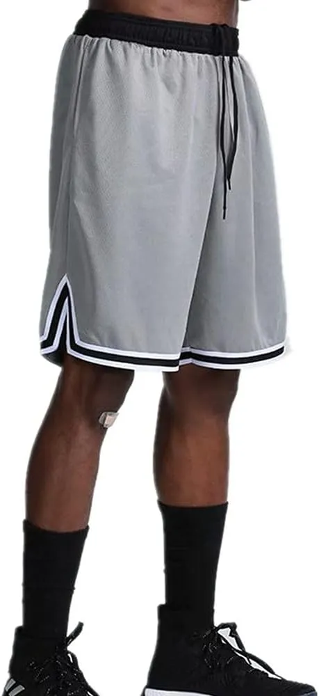 OPALOS 3 Pack Basketball Shorts for Men with Zipper Pockets,Active Athletic Shorts