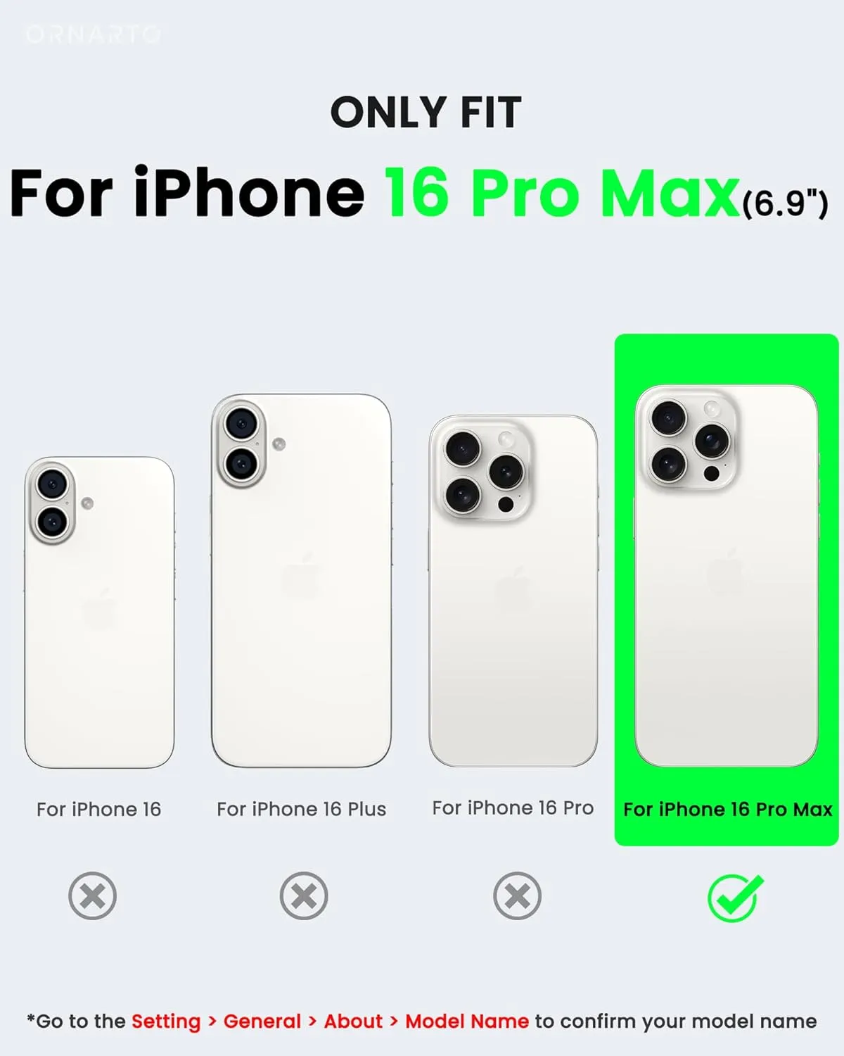ORNARTO Vortuxe for iPhone 16 Pro Max Case 6.9" | 2X MIL-STD Drop Protection | Compatible with MagSafe | Sleek Aesthetic Liquid Silicone Phone Cover - Navy Blue