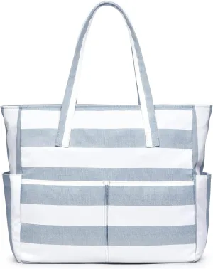 oscaurt Beach Bags for Women Large Waterproof Sandproof Beach Tote Swim Pool Bag with Zipper for Travel Vacation Essentials