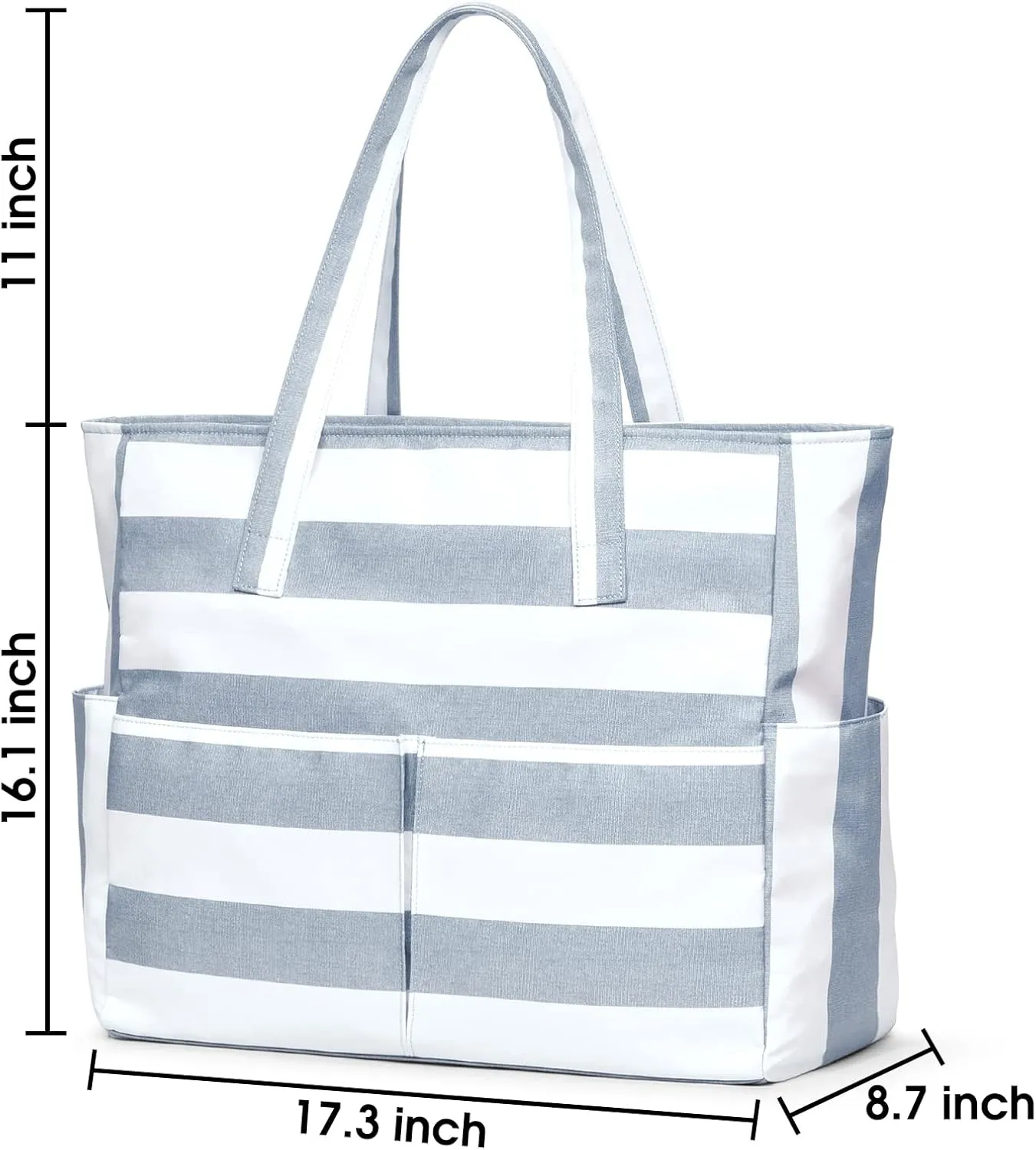 oscaurt Beach Bags for Women Large Waterproof Sandproof Beach Tote Swim Pool Bag with Zipper for Travel Vacation Essentials