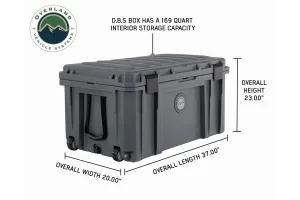 Overland Vehicle Systems Dry Storage Box 169qt - Dark Grey