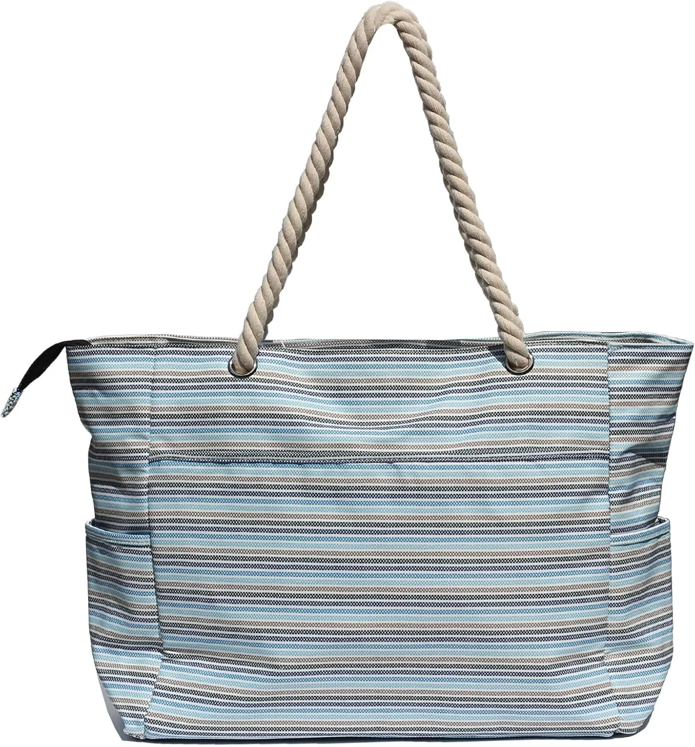 OVERSIZE BEACH BAG Large Tote Bag for Women Waterproof Sandproof with Dry Wet Compartment for Pool Gym Travel