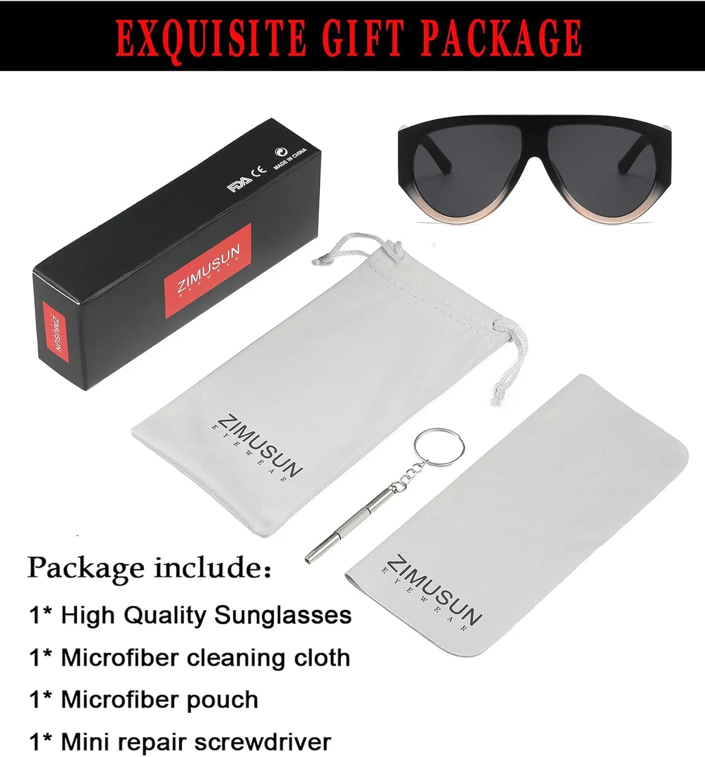 Oversized Aviator Sunglasses for Women Men Classic Big Frame Sun Glasses